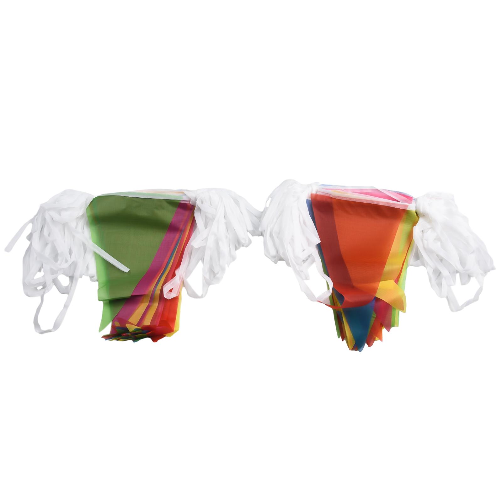 

High Quality Brand New Triangle Flags Bunting Replacement Taffeta 100 Flags 50 Meters Easily Cleaned Large 14*21CM China Mainland