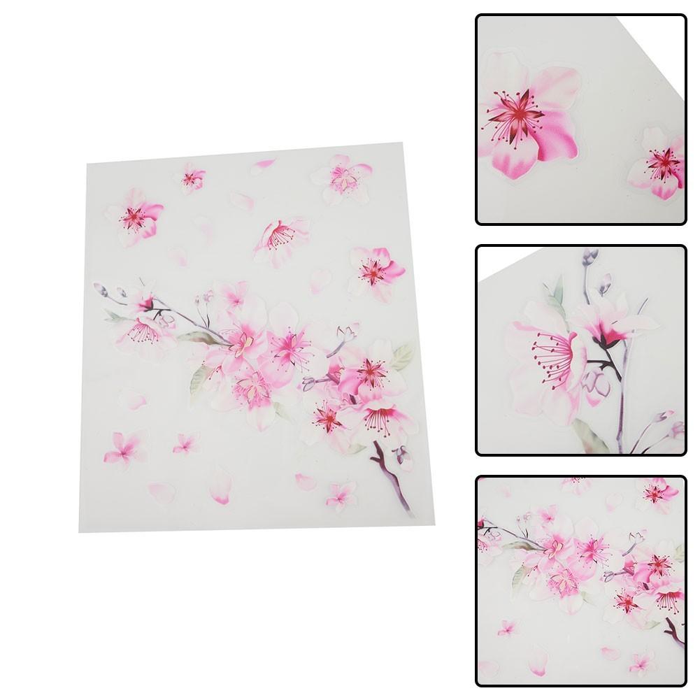 Pink-Cherry Blossom Vinyl Car Sticker Auto Flower Decal Windshield Windo Bumper