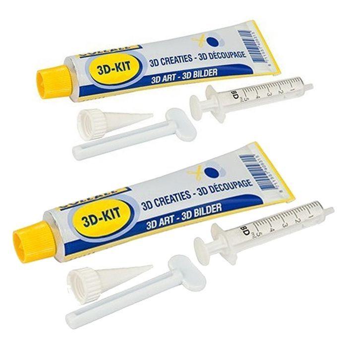 3D Silikonkleber - GRAINE CREATIVE - 160 ml - Transparent - Elastisch - Ideal für Reliefmuster