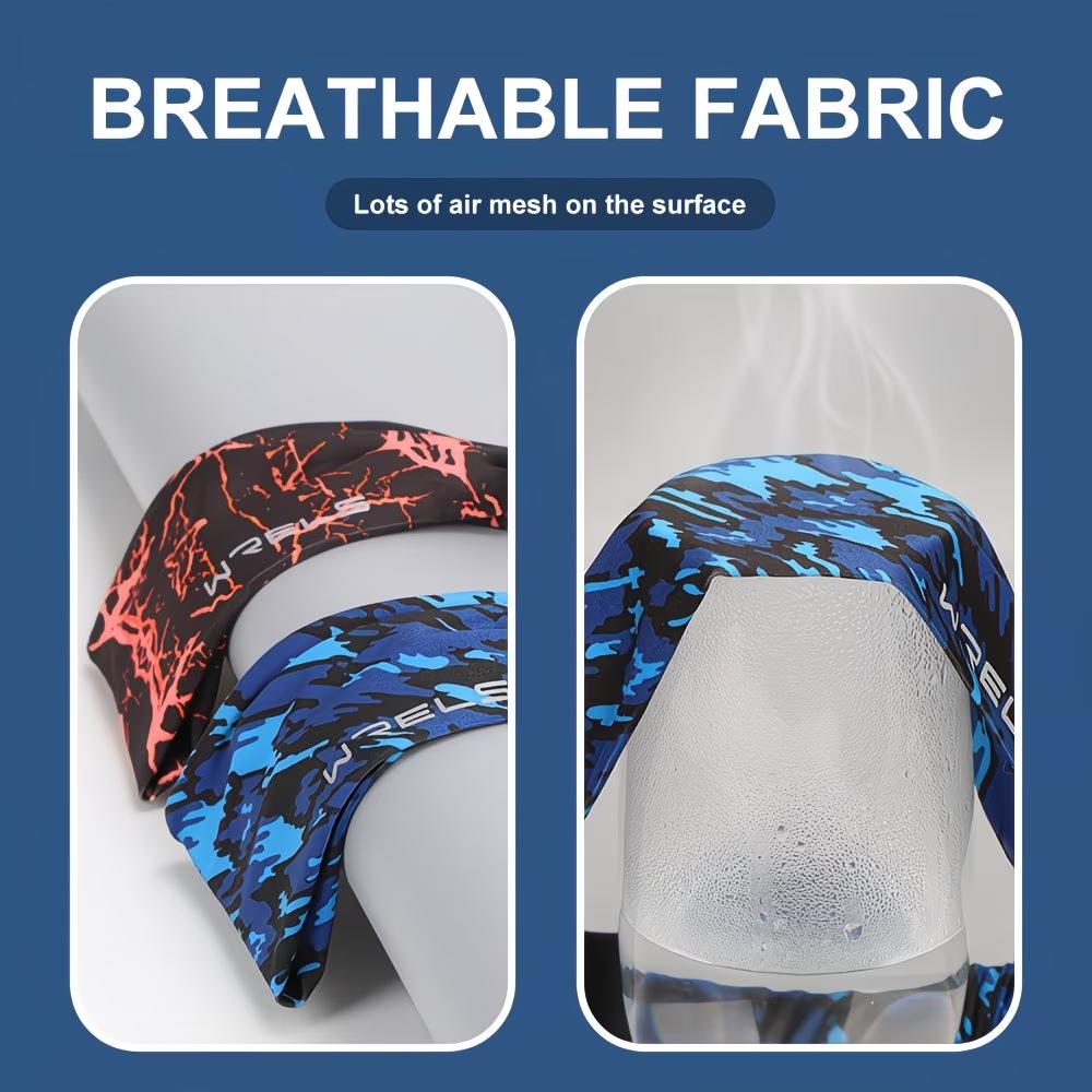 WRELS Summer Sport Headbands Breathable Fitness Sweatband Non Slip Elastic Tennis Headband Men Woman Soft Yoga Sweat Hair Bands
