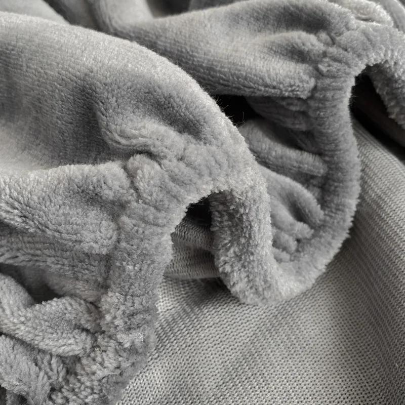 Podzim Zima Teplé prostěradlo Flanel Měkké Pohodlné prostěradlo Queen Silný korálový fleece Potah matrace Plyšové prostěradlo