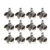 FLEOR 12pcs Long Split Shaft Electric Guitar Potentiometers Pots Volume Tone Control Pots A250K B250K A500K B500K Optional