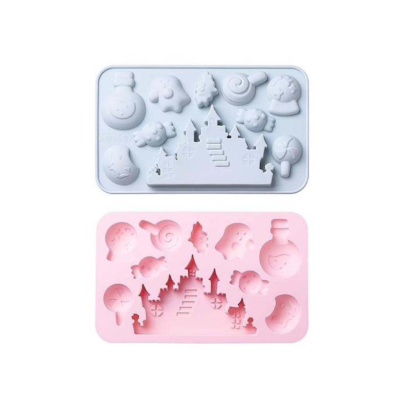 Diy Halloween czekoladowe formy silikonowe herbatniki ciasto wakacje narzędzie do pieczenia prezent na boże narodzenie Cartoon Food Grade silikonowe narzędzie kuchenne