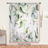 1PC Sheer Curtain Eucalyptus Leaf Hummingbird Print, Rod Pocket Window Curtain for Living Room Bedroom Nature Decor