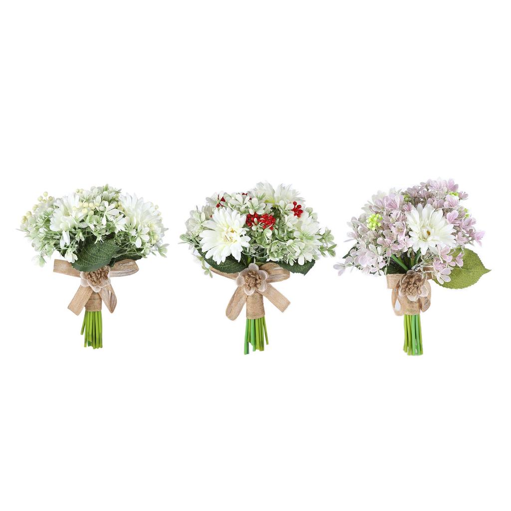 Buquê de noiva artificial para casamento, noiva segurando flores, decoração para cerimônia de casamento, aniversário, P