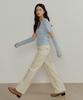 Lingseoul Button Corduroy Pants-Cream
