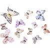 12Pcs 3D Butterfly Wall Stickers Decor Butterflies for Wedding Decoration Magnet Fridge Decals Decoration Sticker Color Sticker