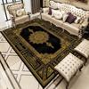 Black Classical Carpet Black Retro Style Living Room Bedroom Rug Antiskid Washable Dining Room Bedside Floor Mat Customizable