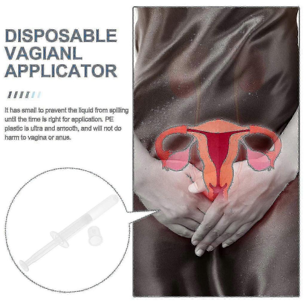 100pcs Disposable Vaginal Applicators Personal Lubricants Injector Health Care Sex Aid Tools 26s