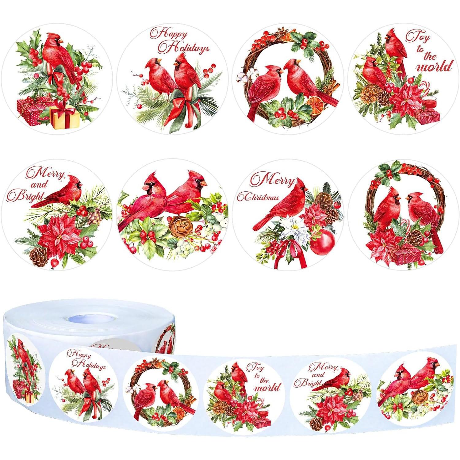 

500 шт. Веселые рождественские наклейки, рождественские наклейки для вечеринок, этикетки, наклейки для подарков своими руками, упаковки для выпечки, конвертов, канцелярских принадлежностей, декора