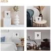 AELS 8x10 Inch Vintage Picture Frame, Elegant Antique Photo Frames with Glass Front, Photo Display, Tabletop Wall Hanging, Gift Ideas, White and Pink