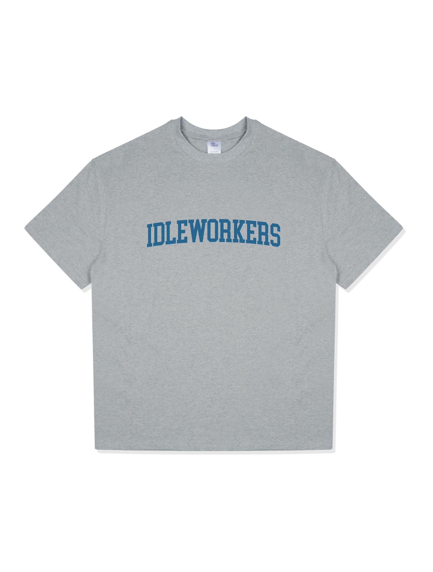 Idle Workers Blueline Cotton Oversized Short Sleeve_Gray L