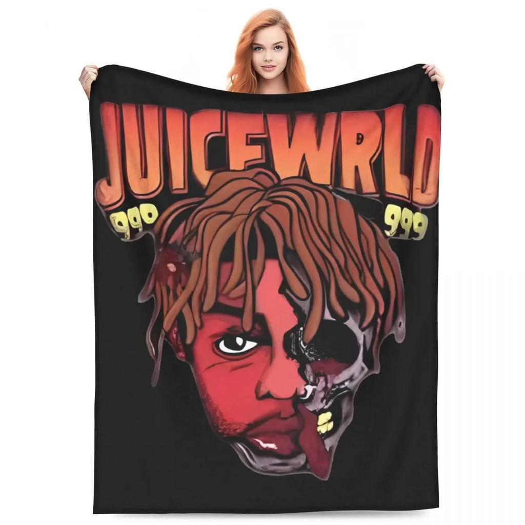 Juice Music Wrld Fuzzy Blankets The Party Never Ends  Funny Throw Blanket for Sofa Bedding Lounge 200x150cm