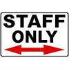 Tin Sign STA FF Only Direction Metal Sign Vintage Warning Sign Wall Plaque for Office Warehouse Restaurant Garage Bar Man Cave D
