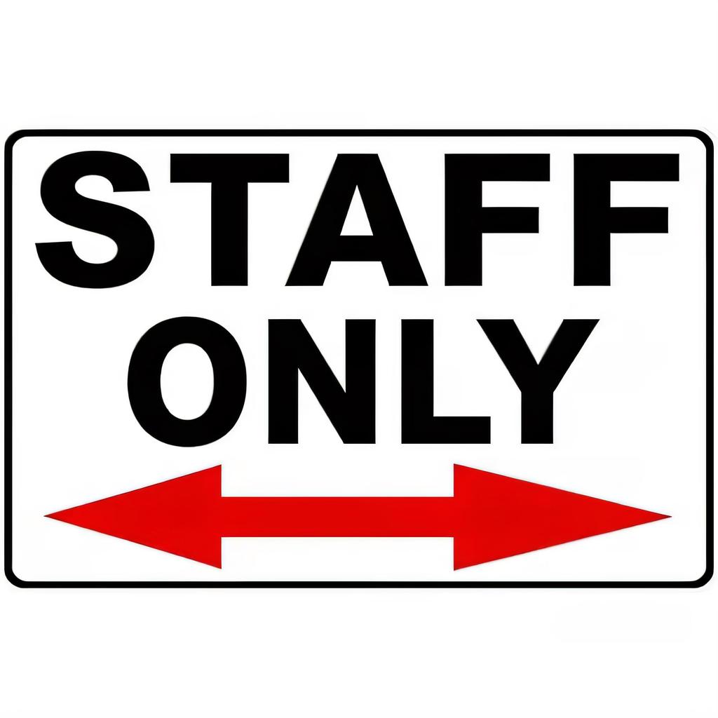 Tin Sign STA FF Only Direction Metal Sign Vintage Warning Sign Wall Plaque for Office Warehouse Restaurant Garage Bar Man Cave D