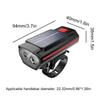 Solar Bicycle Light Bike Front Lamp with Horn USB Rechargeable Power Display Bicycle Headlamp MTB Cycling Light Flashlight