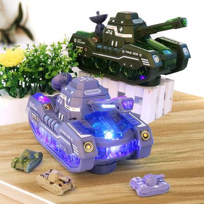 Elektrischer Universal-Panzerwagen, automatischer Panzer, Spielzeugauto, Musik, Lichter, Militärmodell