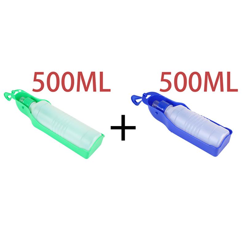 Dog Water Bottle Folding Drinker Plastic Portable Water Bottle Pets Outdoor Travel Drinking Water Feeder Bowl for Dogs