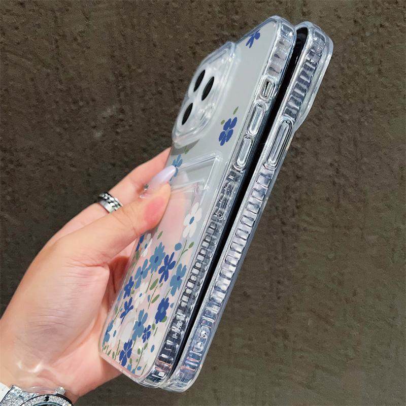 Card Slot Holder Silicone Wallet Pocket Case For Xiaomi Redmi Note 13 12 iPhone 17 Air 16 14 Pro Max Samsung S23 S24 S25 Plus Cover Clear Phone Bumper