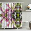 Pink Blossom Shower Curtain Floral Print Home Decor Bathroom Fabric Waterproof Rainproof Shower Curtains For Kids Girls Bedroom