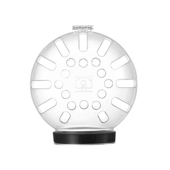 

Капюшон для кошки, космический шар, большое видение, дышащий, для ухода за ванной, полая лента-застежка, анти-лизающий пластик M