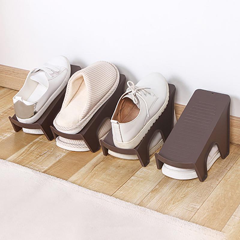 1/5Pcs Adjustable Shoe Rack Organizer Shoe Slot Space Saver Double-Layer Shoe Rack Organization Shoes Storage Rack Shoe Box