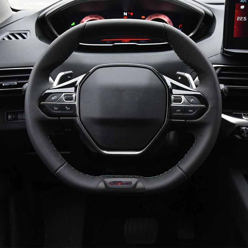 DDJNI1 3D Badge GTLINE Design Auto Stuurwiel Embleem Sticker Decal Voor Peugeot 5008 508 4008 308PHEV /2008 2022 /208 2020 2021 2022
