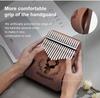 Kalimba 17 tasti in mogano Thumb Piano Mbira Strumento musicale Africa Finger Piano Teclado Instrumento