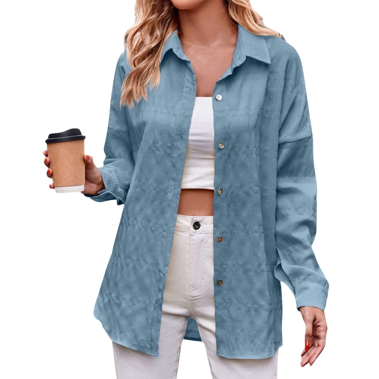 Женская повседневная и модная пузырчатая свободная клетчатая рубашка-топ Клетчатая рубашка-топ XL