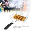 BBQ Net Square Grilled Fish Chicken Net Clip Hand Held Grill Mesh Wire Clamp