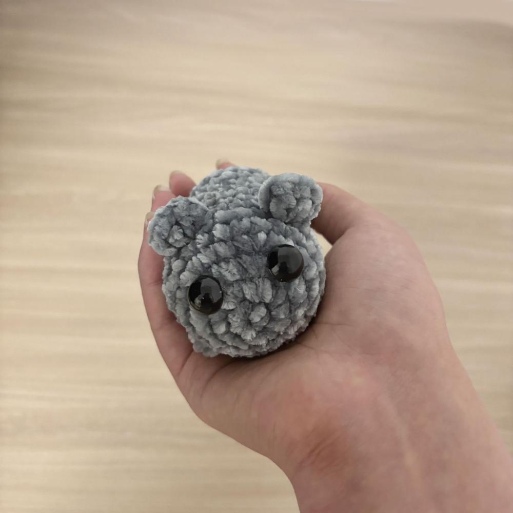 Sad Hamster Meme Plush Toy Crochet Plush Sad Hamster Meme Key Rings Kawaii Sad Hamster Keychain Gift for Women Men