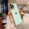 Coque de Protection - PROSHOP - iPhone 13 - Turquoise - Souple - Motif Coeur