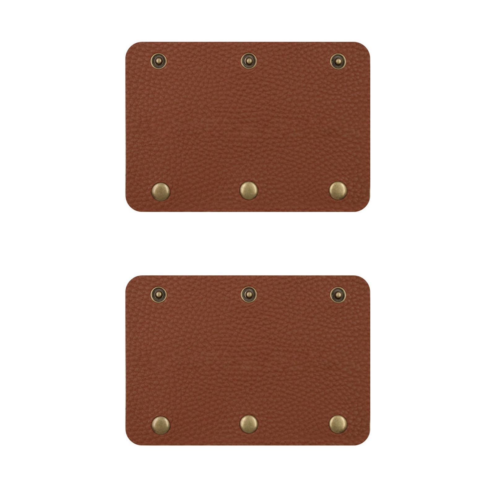 

2 шт. Кожаные чехлы на ручки сумок, сумки-ведра, ручки для багажа с пряжкой, универсальный чехол на ручку сумки коричневый