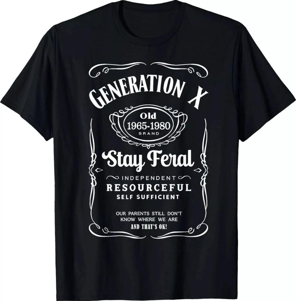 Generation X Stay Feral T-Shirt, Unisex T-Shirt Unisex T-Shirt L