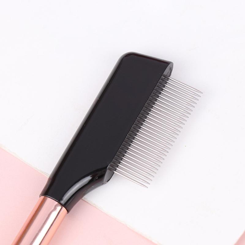 Eyelash Beauty Separator Portable Eyelash Brush Comb Mascara Curl Eye Lash Stainless Steel Eyelash Combing Tools
