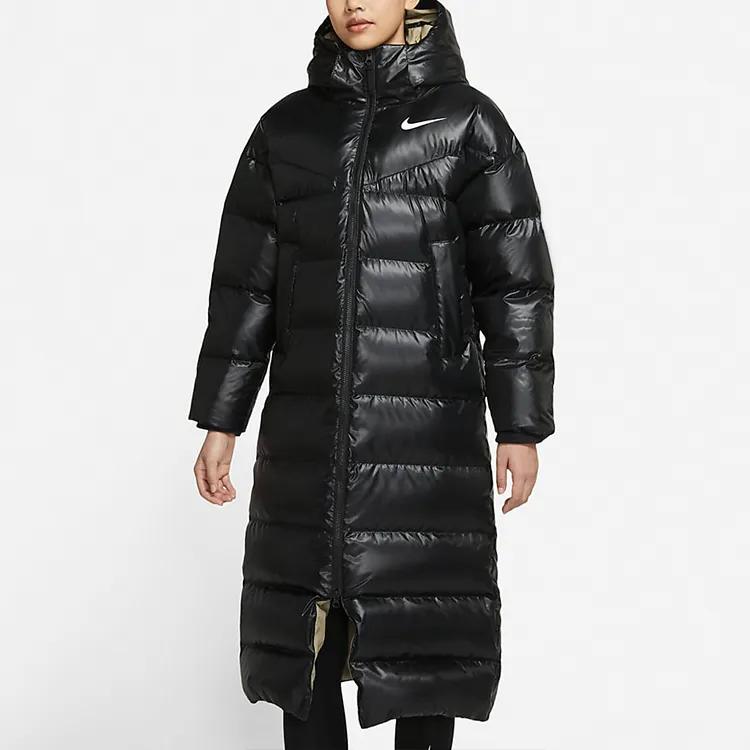 Nike Down Jackets Women's Black Hooded Thickened Other (Unisex) Down Jackets CU5821 010