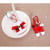 6Pcs/lot Christmas Decoration For Home Silverware Holdersanta Pockets Dinner Knife Fork Holders Santa Claus Christmas