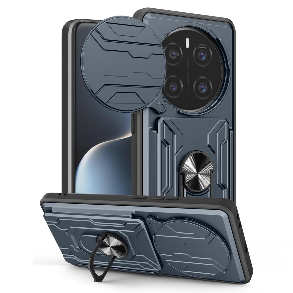 For Honor Magic7 Pro 5G Case PC+TPU Kickstand Phone Back Cover with Camera Slider