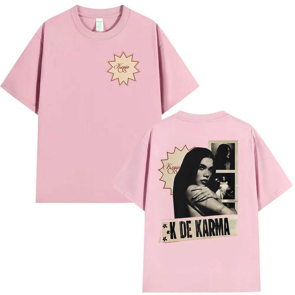 Vintage Kenia Os K De Karma Album 2026 Graphic T Shirt Unisex Women Harajuku Clothing Short Sleeve Tshirts Gothic Hip Hop Tshirt