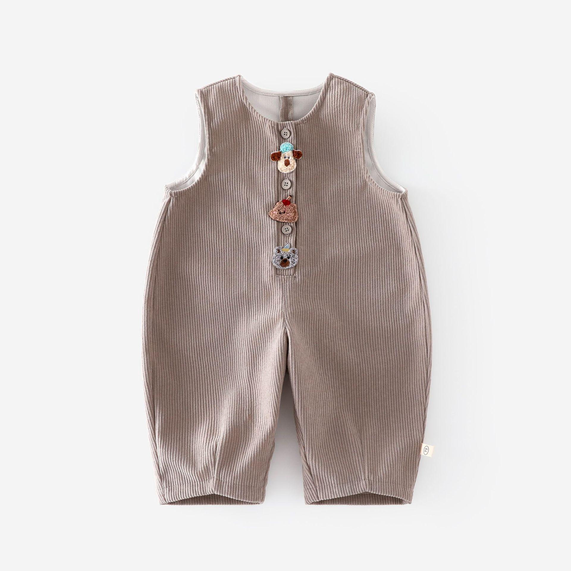 

2025 Autumn Kids Cartoon Overalls: Boys Fashionable Casual Korean-Style Trousers 73