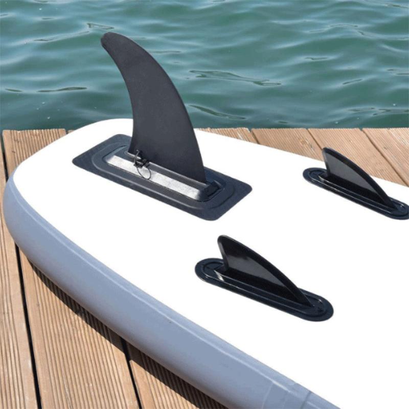 Plug-In Inflatable Surfboard Tail Rudder SUP Paddleboard Slide-In Fish Tail Fins Removable Splitter Fins Surfboard Accessories