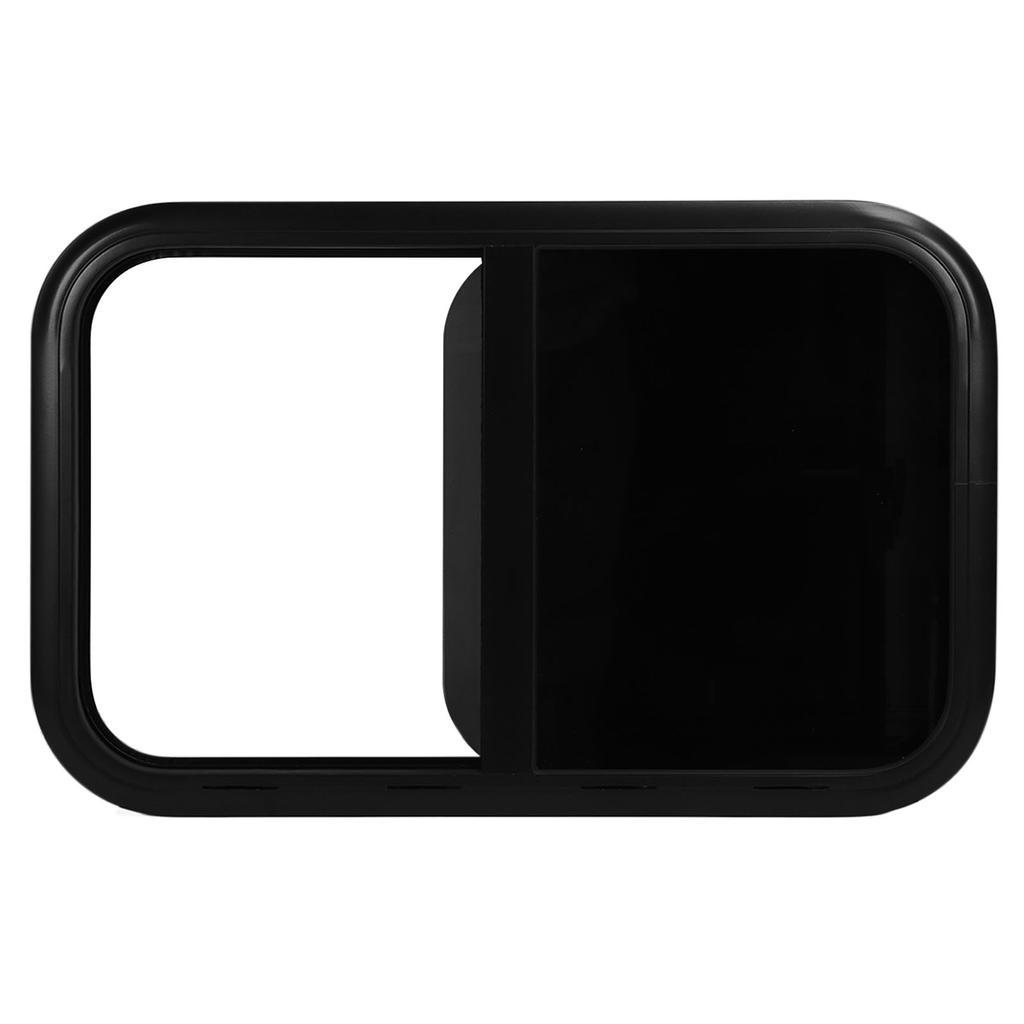 RV Window Rounded Slid Windows 800x500mmm UV Resistant Tempered Glass with Insect Nets for Caravan Camper Trailer