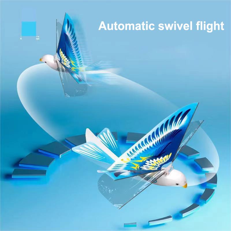 New Simulation Electric Flying Spinning Bird Free Flying Space Bird Model Parent-child Interactive Toy Children's Birthday Gift