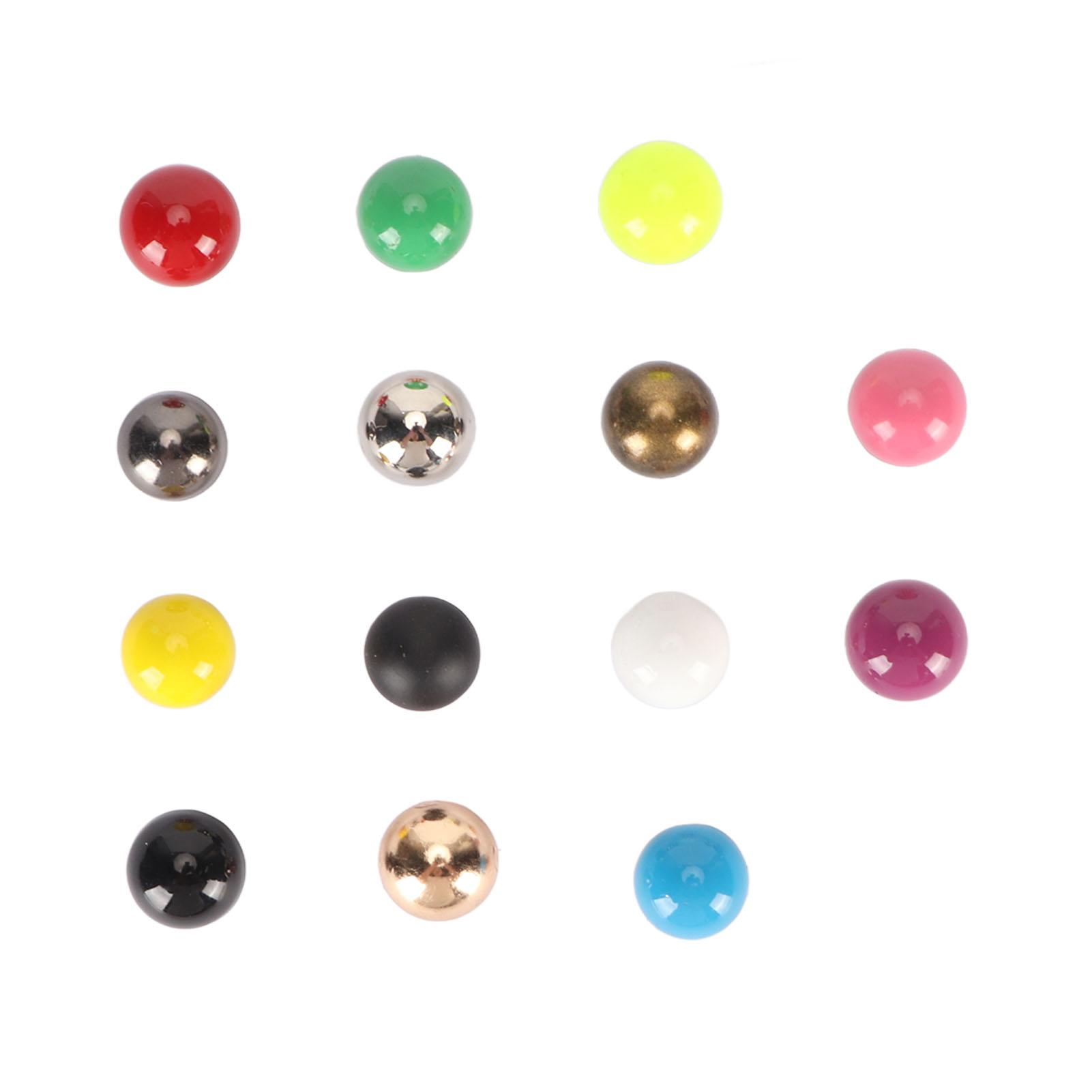 

14pcs Mushroom Rivets Set Multipurpose 16mm Stylish Exquisite Shiny Round Rivets Screws Set for Belt Bag Shoes Clothing