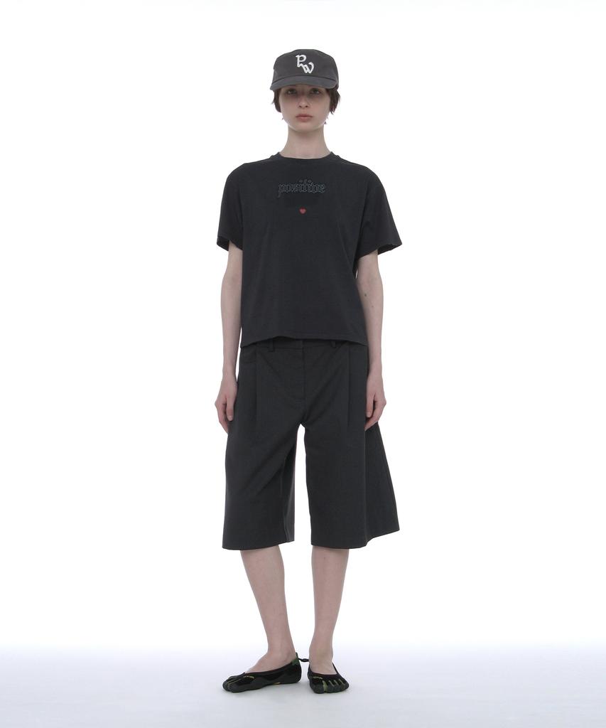 PARTIMENTO WOMEN Pw Symbol Pillbox Cap_Charcoal