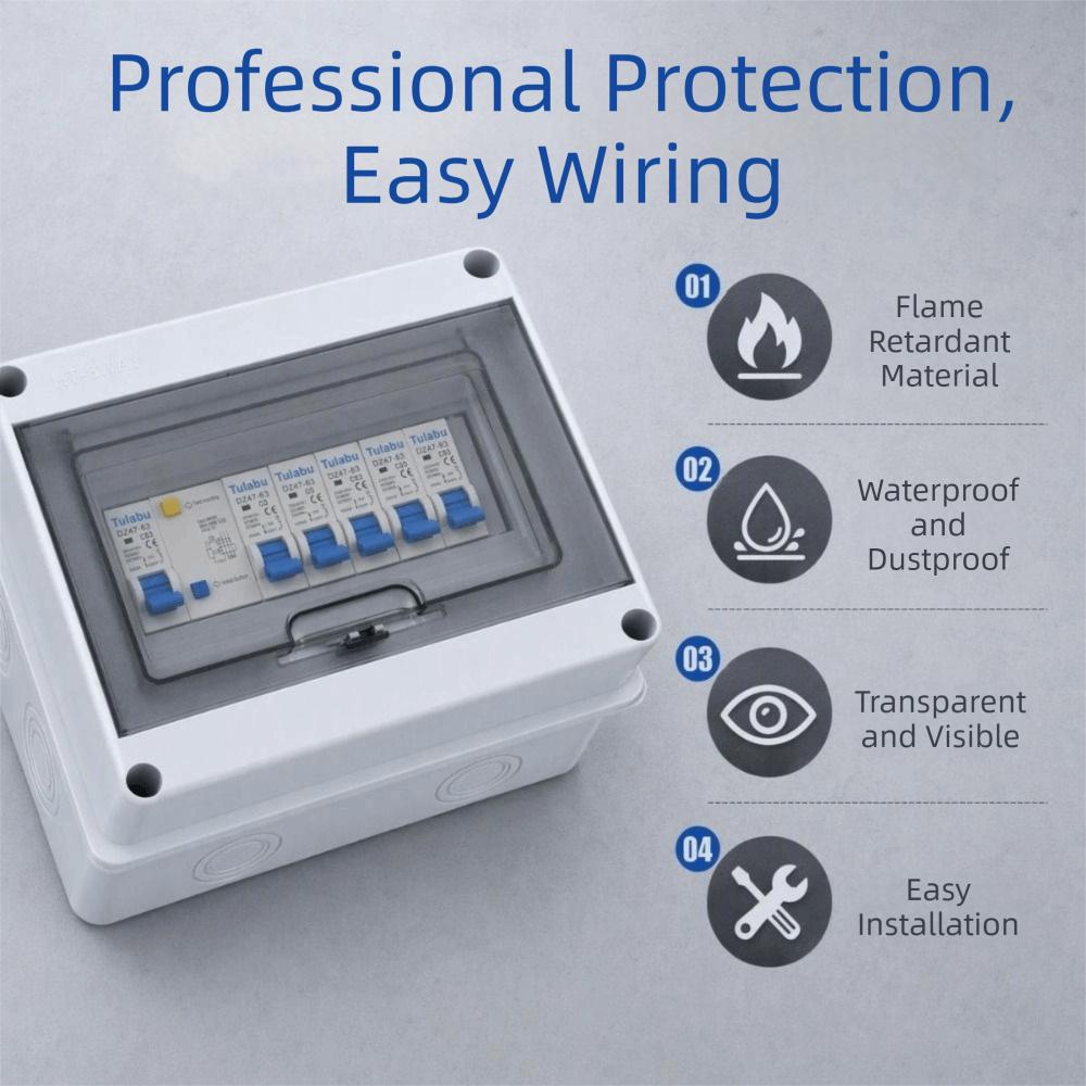 Waterproof Electrical Junction Box IP65 Switch Box Industrial Circuit Breaker Box Household