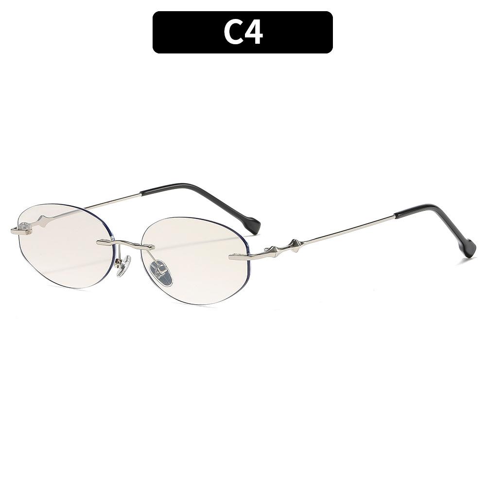 Ladies sunglasses, rimless oval sunglasses, personalized sunglasses