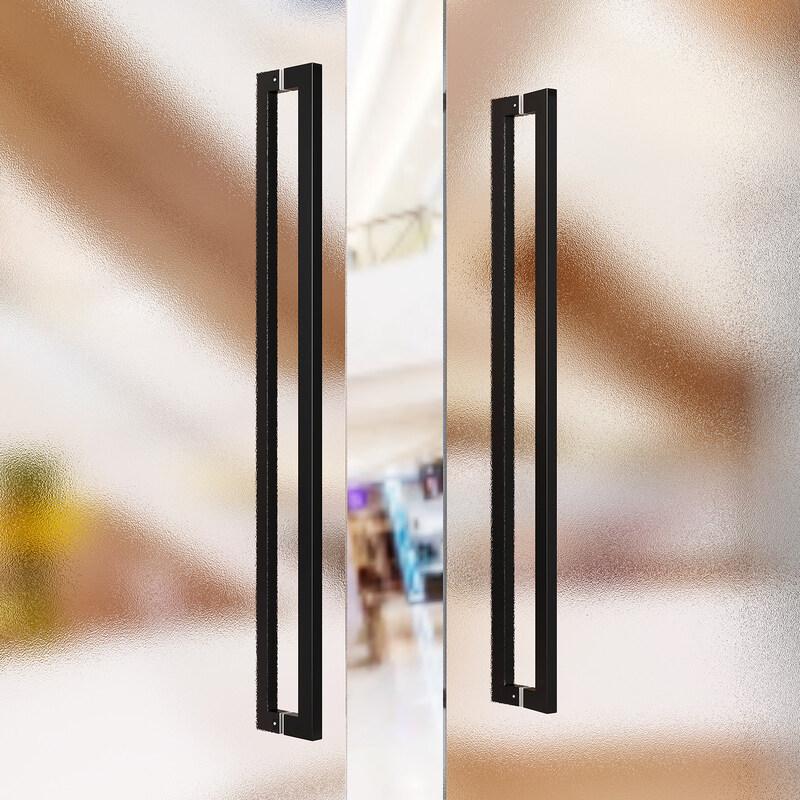 Modern Minimalist Sliding Tempered Glass Door