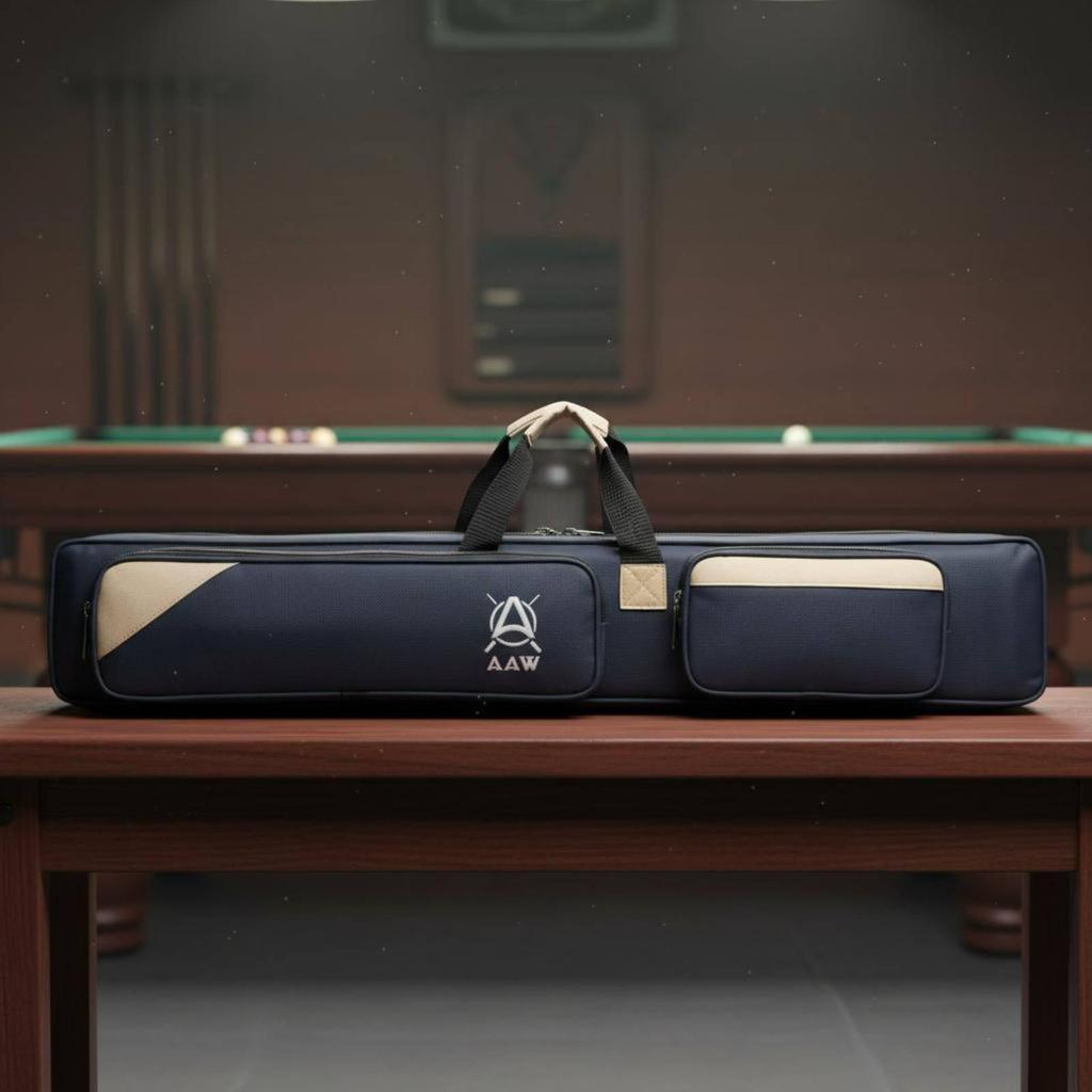 3x4 Pool Cue Carrier Large Capacity Soft Shoulder Strap
