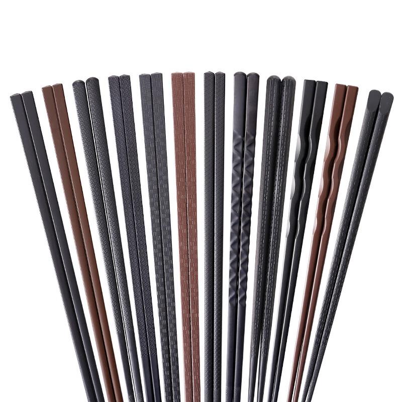 Hansheng Reusable Alloy Melamine Chopsticks